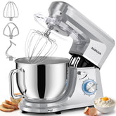 Babroun dough mixer with 8.45 qt bowl and handle for large-batch baking