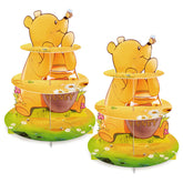 BACUTHY Winnie cupcake stand assembly showing a sturdy three-tier display for treats