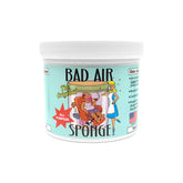 Bad Air Sponge 2lb container blue, front view, illustrating compact odor removal.