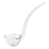 Badash 6-inch glass gravy ladle with pour spout for mess-free serving