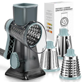 Badelite cheese grater with three blades for quick shredding and slicing
