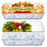 Baderke ice tray rectangle 16x9 keeps foods chill longer during gatherings.