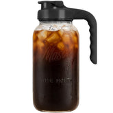 Baflan Mason Jar Pitcher with wide mouth for easy filling and cleaning.
