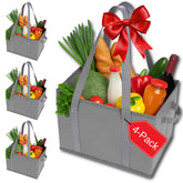BAG-THAT box-style stand opens easily for loading groceries