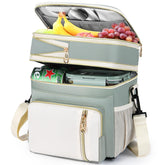 BAGNN expandable lunch box with top compartment extension for extra snacks.