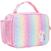 Bagseri lunch bag for girls with a front pocket keeps snacks organized at school.