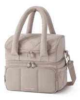 BAGSMART lunch bag double-deck outer view, stylish and portable for daily meals.
