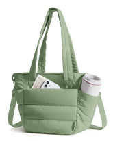 BAGSMART lunch bag women in green, small insulated tote keeping meals fresh during busy commutes