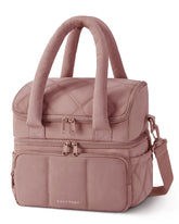 BAGSMART lunch bag for women top deck compartment keeps snacks organized on the go