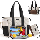 Bagstellar Puffer Lunch Tote open compartment for organized lunch packing