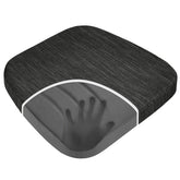 Baibu dual-layer memory foam cushion enhances comfort on dining chairs.