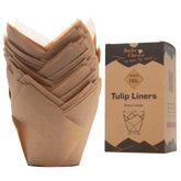 Bake Choice Nordic Paper extra-large tulip cupcake liners in 100-pack for big cupcakes