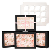 Bakepacker cupcake boxes side view showing sturdy kraft transport