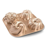 Baker's Secret nonstick fluted cake pan with 2-layer coating for easy release