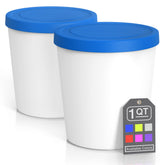 BALCI Premium ice cream container 2-pack keeps flavors organized for freezing.