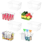 BALEINE clear plastic bin with open front for quick access and visibility