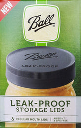 Ball Mason Jar regular-mouth lid set with secure seal for leakproof storage.
