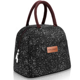 BALORAY lunch bag Black Starry top view, ideal for daily meals on the go.