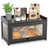 BAMBANG bread box front window showing loaves on the counter for easy viewing