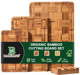 BAMBANG checkerboard end-grain board large ideal for prep and display