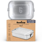 Bambaw stainless steel lunch box clip keeps meals secure on the go.