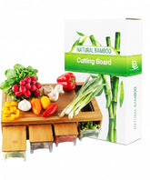 BAMBOO LAND large cutting board with containers for organized prep