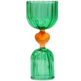 Ban.do cocktail measuring jigger in green glass, ideal for precise pours and stylish display.