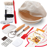 BANTBSKT complete sourdough kit with banneton basket for easy home bread making