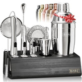 Bare Barrel Mixology Kit with 14-piece shaker set for home cocktails
