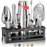Bare Barrel Mixology Bartender Kit with 16-piece tools for easy at-home cocktails