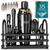 Bare Barrel Mixology Bartender Kit 24oz Cobbler Shaker for smooth home cocktails.