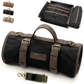 Barillio Bartender Bag roll-up black with multiple compartments for travel-friendly cocktails