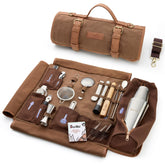 Barillio Bartender Kit Bag shaker compartment for on-the-go mixing.