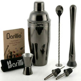 Barillio black mirror 24oz shaker for effortless at-home cocktail shaking.
