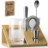 Barillio crystal mixing glass for precise stirring and enhanced texture.