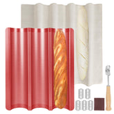 Barlket perforated baguette pan bottom holes for crispy crust and even bake