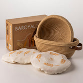 BARoyal round banneton shapes dough for a crispier crust.