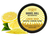 Barrel Roll Lemon Drop sugar rimmer close-up for perfect cocktail rims.