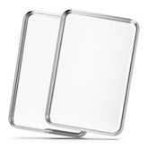 Bastwe baking sheets set: 20-inch stainless steel for even baking and easy cleanup