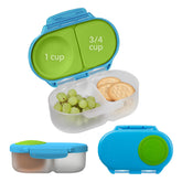 b.box Snack Box Ocean Breeze two-compartment for easy healthy snacks on the go.