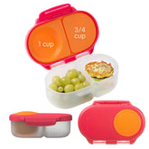 b.box two-compartment snack box for organized on-the-go snacking.