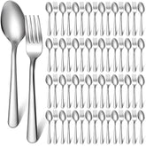 BBTO dinner forks 50-piece set in durable stainless steel for everyday meals.