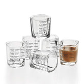 BCnmviku espresso shot glass 6-pack with 2 oz capacity for precise pours.