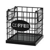 BCOZLUX coffee pod holder square front view with organized counter space