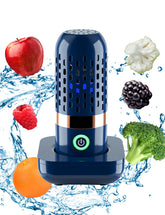 BCRTO vegetable cleaner on wireless dock for easy kitchen setup.