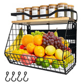 Bealy upgraded magnetic shelf on fridge wood deck, extra storage and stability.