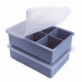 BECOKIT half-cup freezer tray blue 2-pack with easy release for meal prep