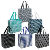 BeeGreen 6-pack foldable bags with animal prints for stylish shopping