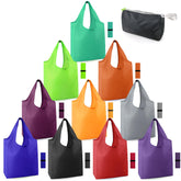 BeeGreen colorful 10-pack bags provide color-coded organization for groceries and errands.