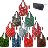 BeeGreen Christmas tote folded compactly for easy storage